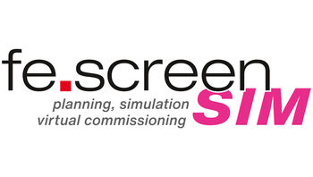 Logo fe.screen-sim: Software für virtuelle Inbetriebnahme