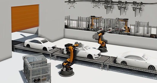 Screenshot: Simulation im Automobilbau