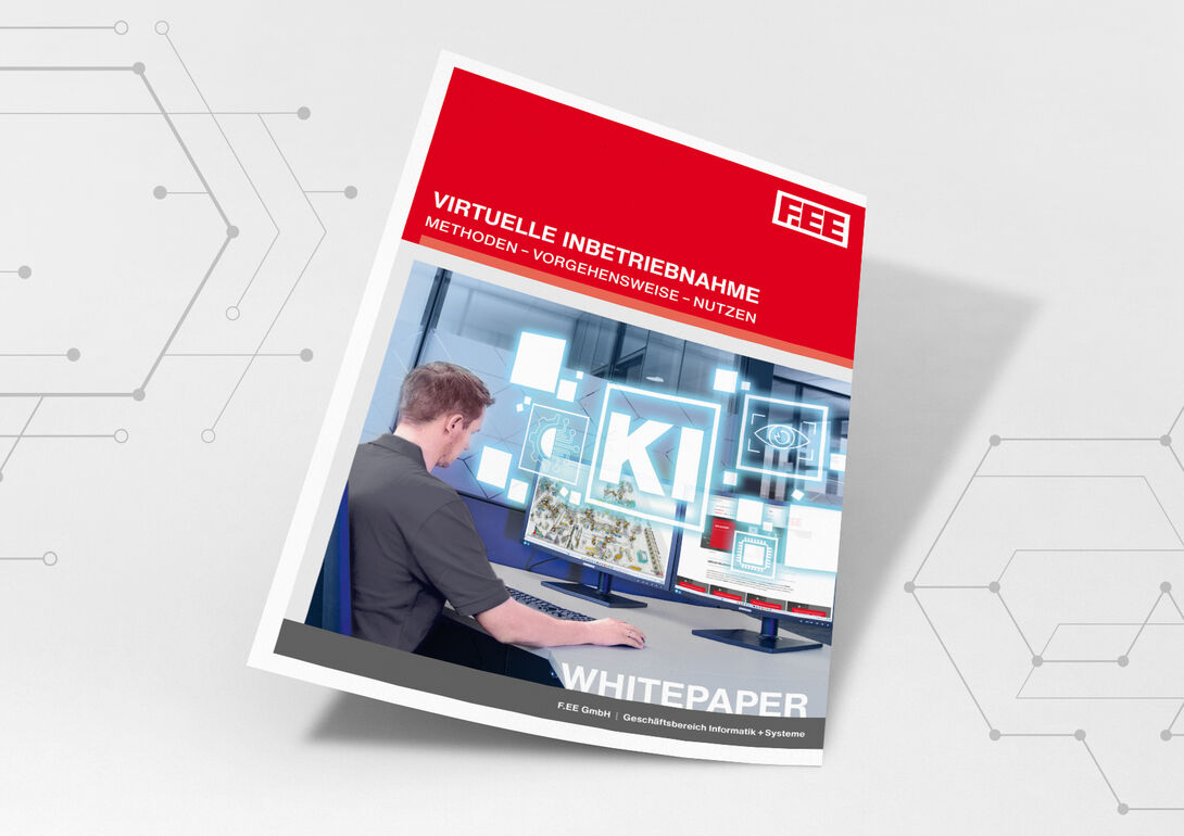 Vorschaubild: Aktuelles Whitepaper zum Thema Virtuelle Inbetriebnahme: Methoden, Vorgehensweise, Nutzen