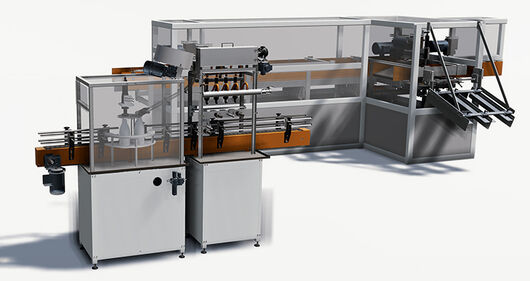 Simulation of a production machine in fe.screen-sim