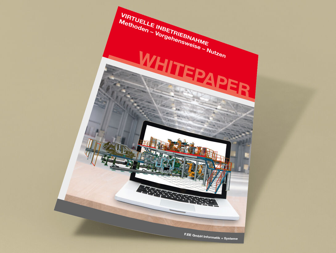 Vorschaubild: Aktuelles Whitepaper zum Thema Virtuelle Inbetriebnahme: Methoden, Vorgehensweise, Nutzen